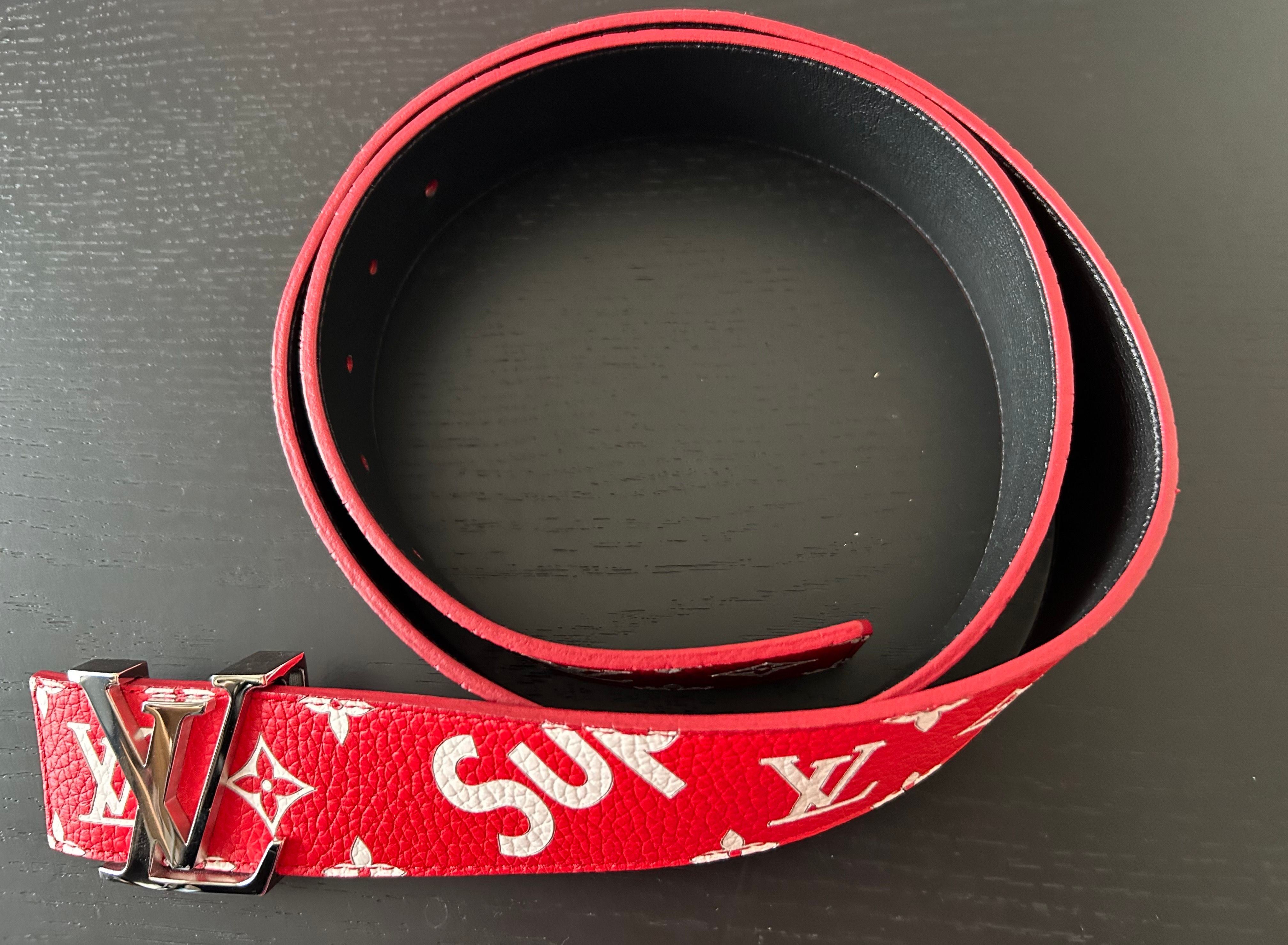 Supreme / Louis Vuitton LV Initiales 40mm Belt "Red"