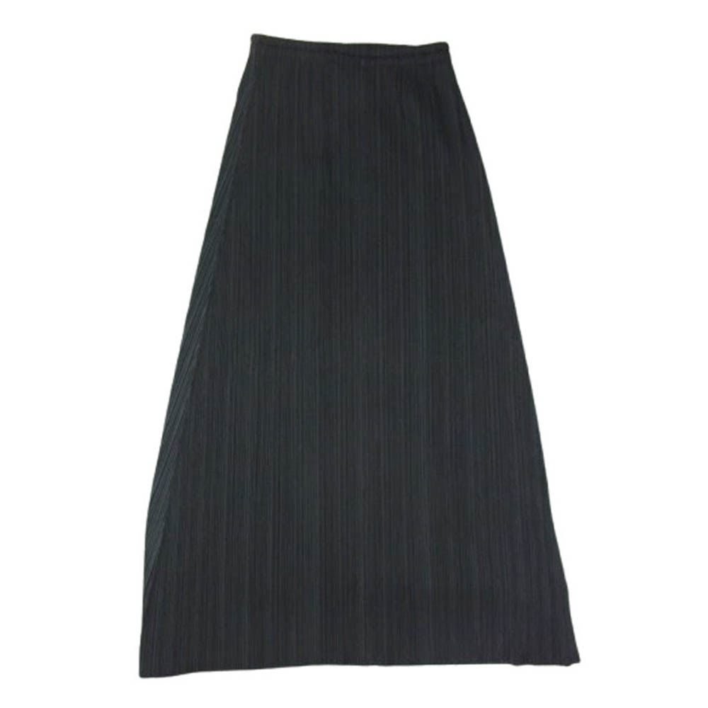 PLEATS PLEASE プリーツプリーズ イッセイミヤケ スカート PP02-JG210 プリーツ加工 ロング スカート グリーン系 3【中古】