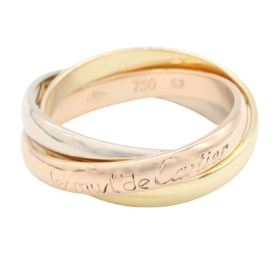 カルティエ CARTIER トリニティ リング リング・指輪 ジュエリー K18(イエローゴールド) K18WG(ホワイトゴールド) K18PG(ピンクゴールド) レディース ゴールド系 / シルバー系 【中古】