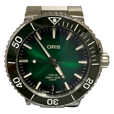##ORIS オリス アクイス デイト キャリバー400 自動巻き 腕時計 01 400 7769 4157-07 8 22 09PEB
