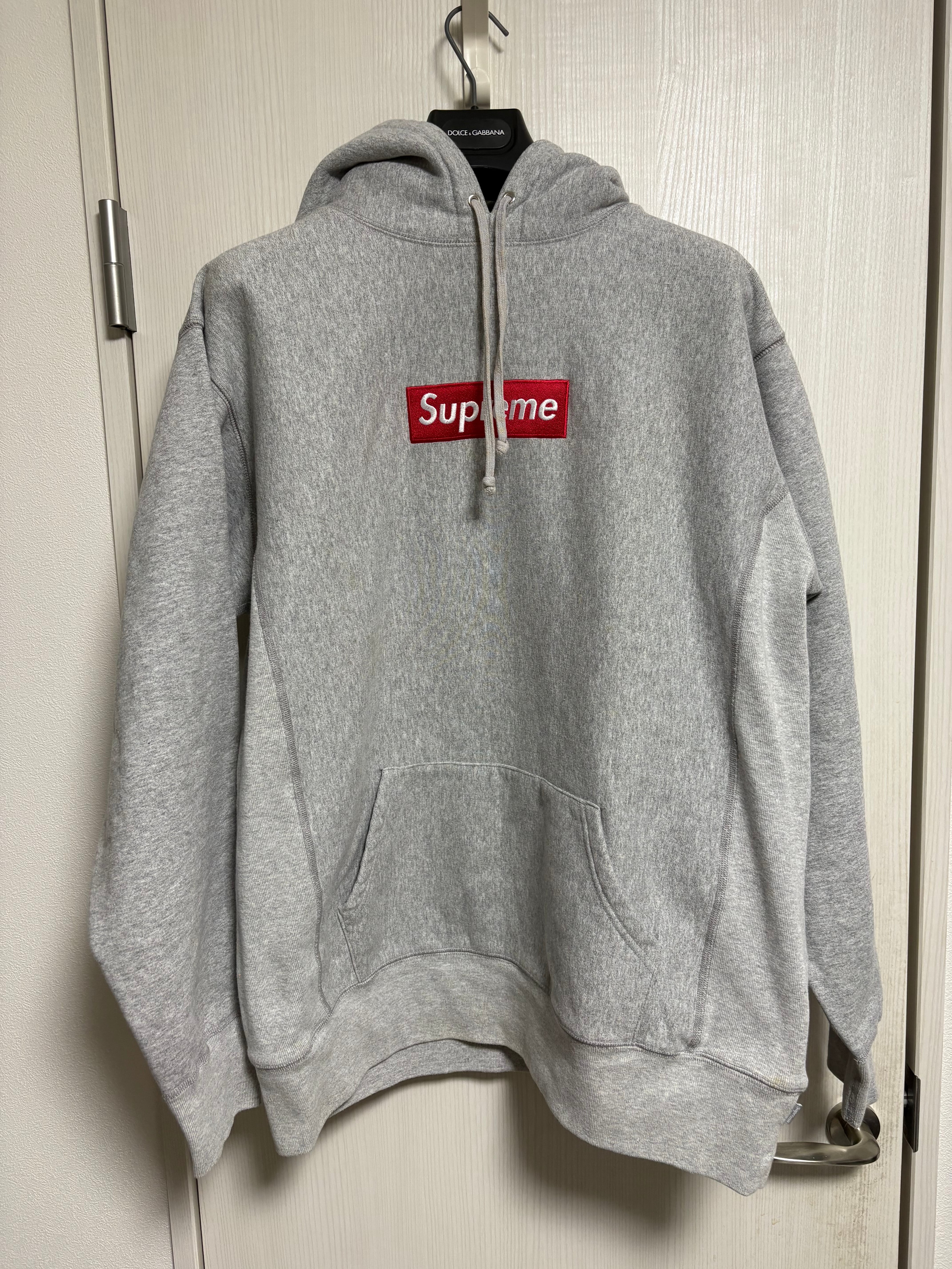 Supreme Box Logo Hooded Sweatshirt "Heather Grey" (12FW)