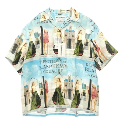 WACKO MARIA ワコマリア 26SS TPS-WM-HI05 T.P.S. S/S HAWAIIAN SHIRT TYPE-5 ハワイアン アロハ 開襟 オープンカラー 半袖 シャツ Lサイズ マルチカラー系 L【新古品】【未使用】【中古】