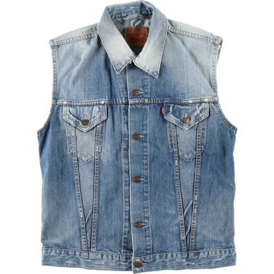 古着 リーバイス Levi's ユーロモデル カットオフ デニムベスト メンズL相当/eaa602718