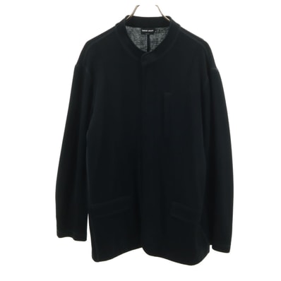 GIORGIO ARMANI ジョルジオアルマーニ イタリア製 ジップジャケット 52 ブラック