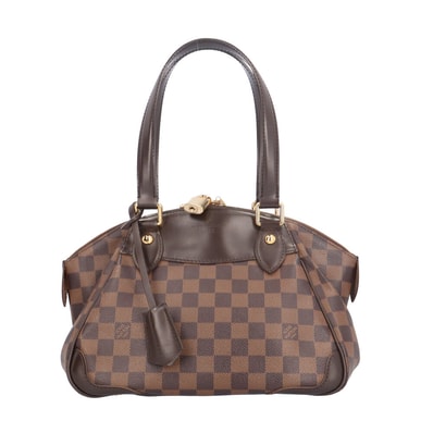 ルイヴィトン ヴェローナPM ダミエ ハンドバッグ ダミエキャンバス N41117 ブラウン レディース LOUIS VUITTON 中古