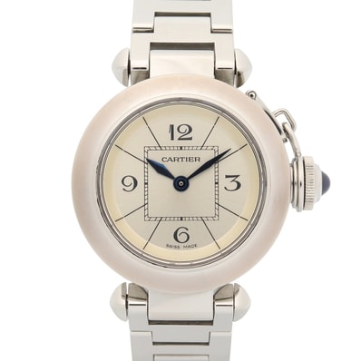 カルティエ CARTIER ミス パシャ 腕時計 時計 ステンレススチール レディース シルバー系 W3140007 【中古】