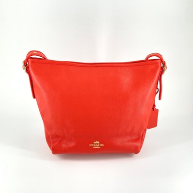 COACH(コーチ) デュッフレット ポリッシュド ペブルド 35775 ショルダーバッグ レッド