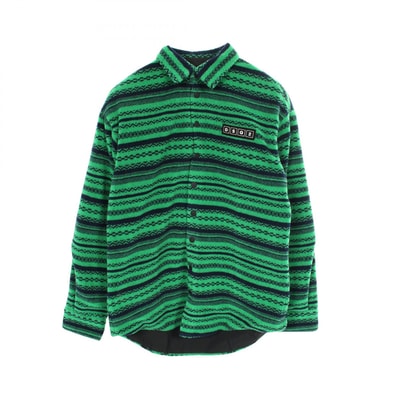 ディースクエアード DSQUARED2 Drop Shoulder Shirt 衣料品 アウター ポリエステル メンズ グリーン系 / ネイビー系 【中古】