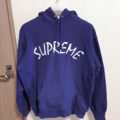 Supreme FTP Arc Hooded Sweatshirt "Washed Navy"