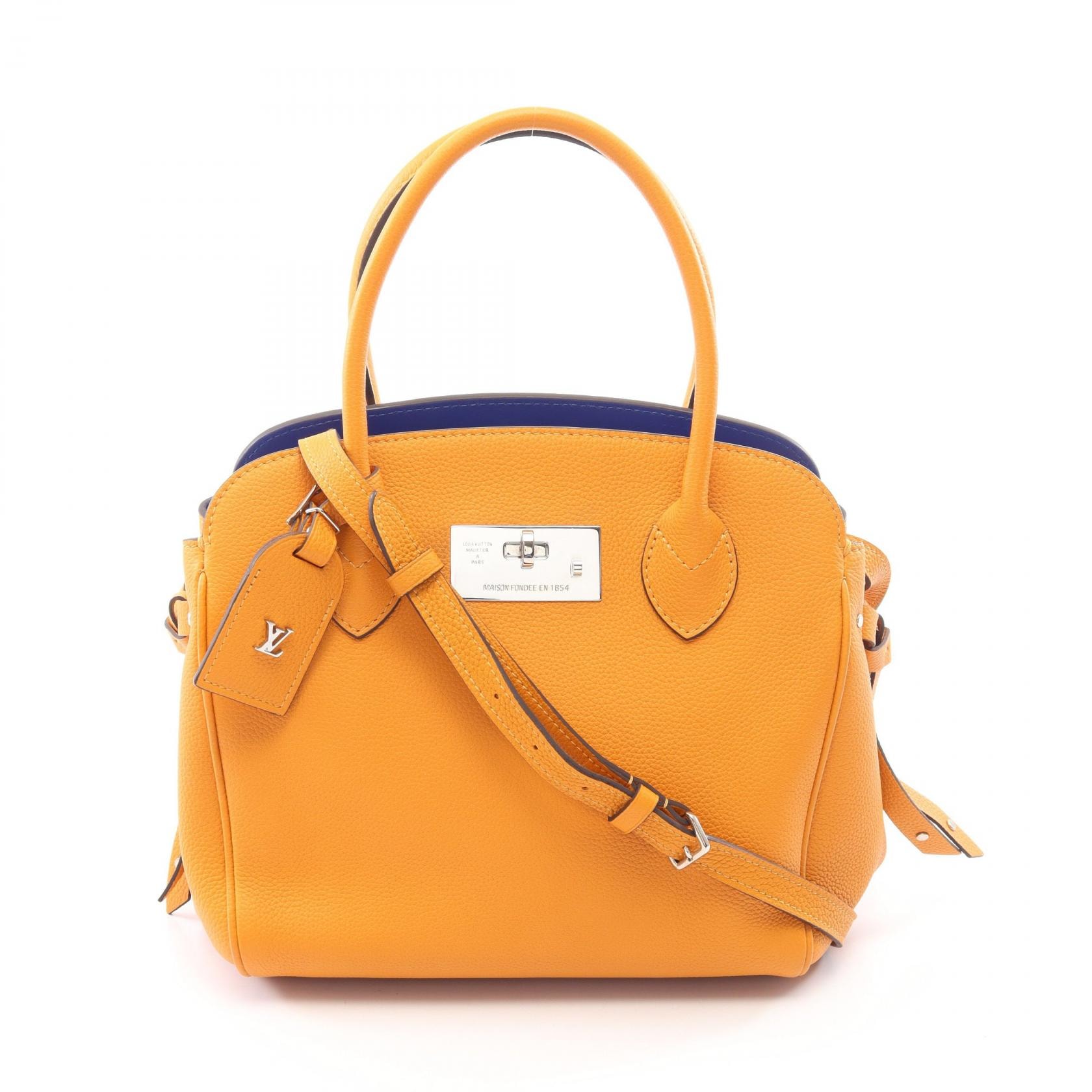 ルイ・ヴィトン LOUIS VUITTON ミラ PM ハンドバッグ バッグ レザー サフラン レディース オレンジ系 M55026 【中古】
