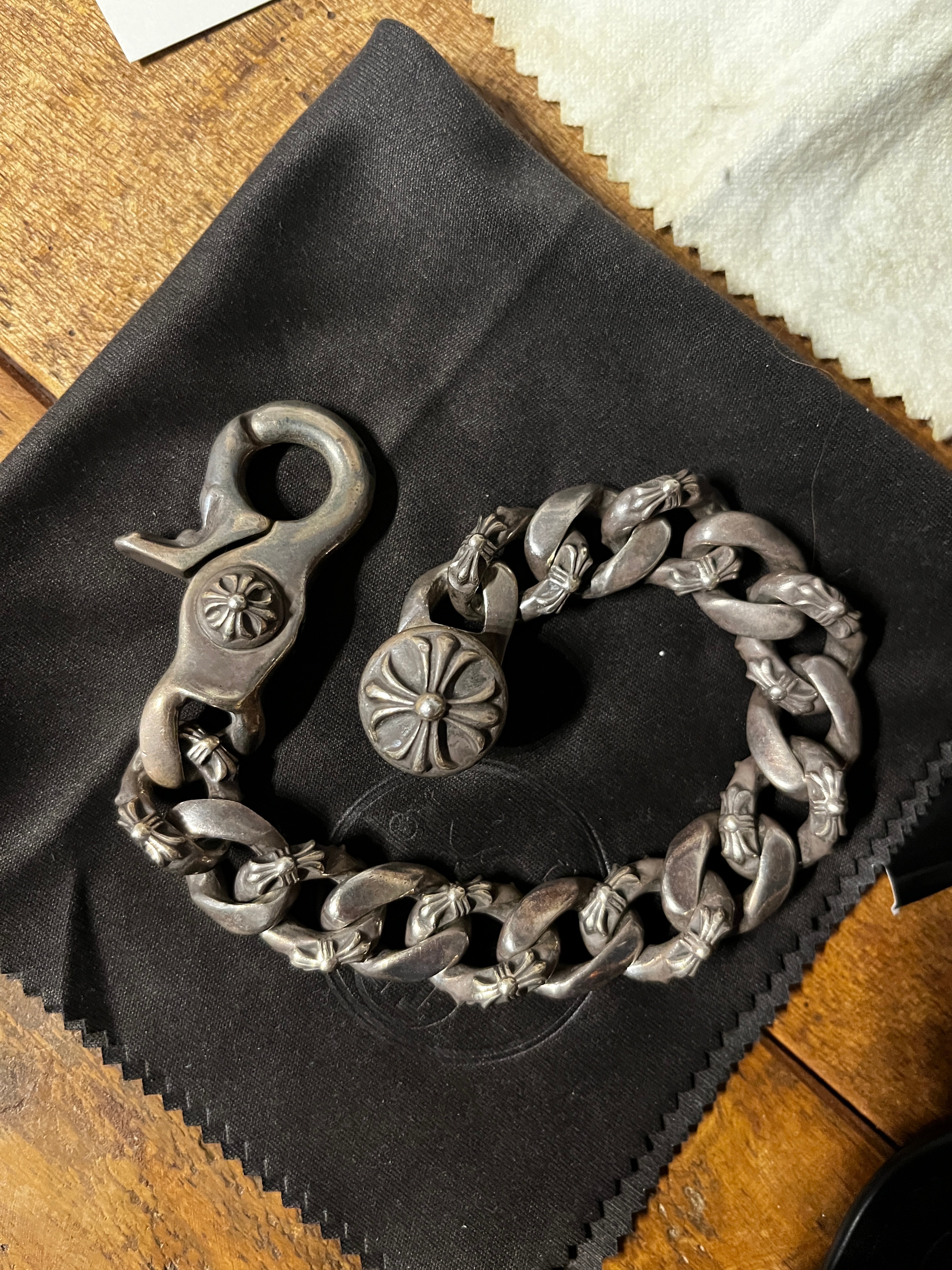 Chrome Hearts Fancy Chain Clip Bracelet "Silver"