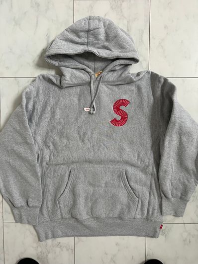 Supreme S Logo Hooded Sweatshirt "Heather Grey" (20FW)