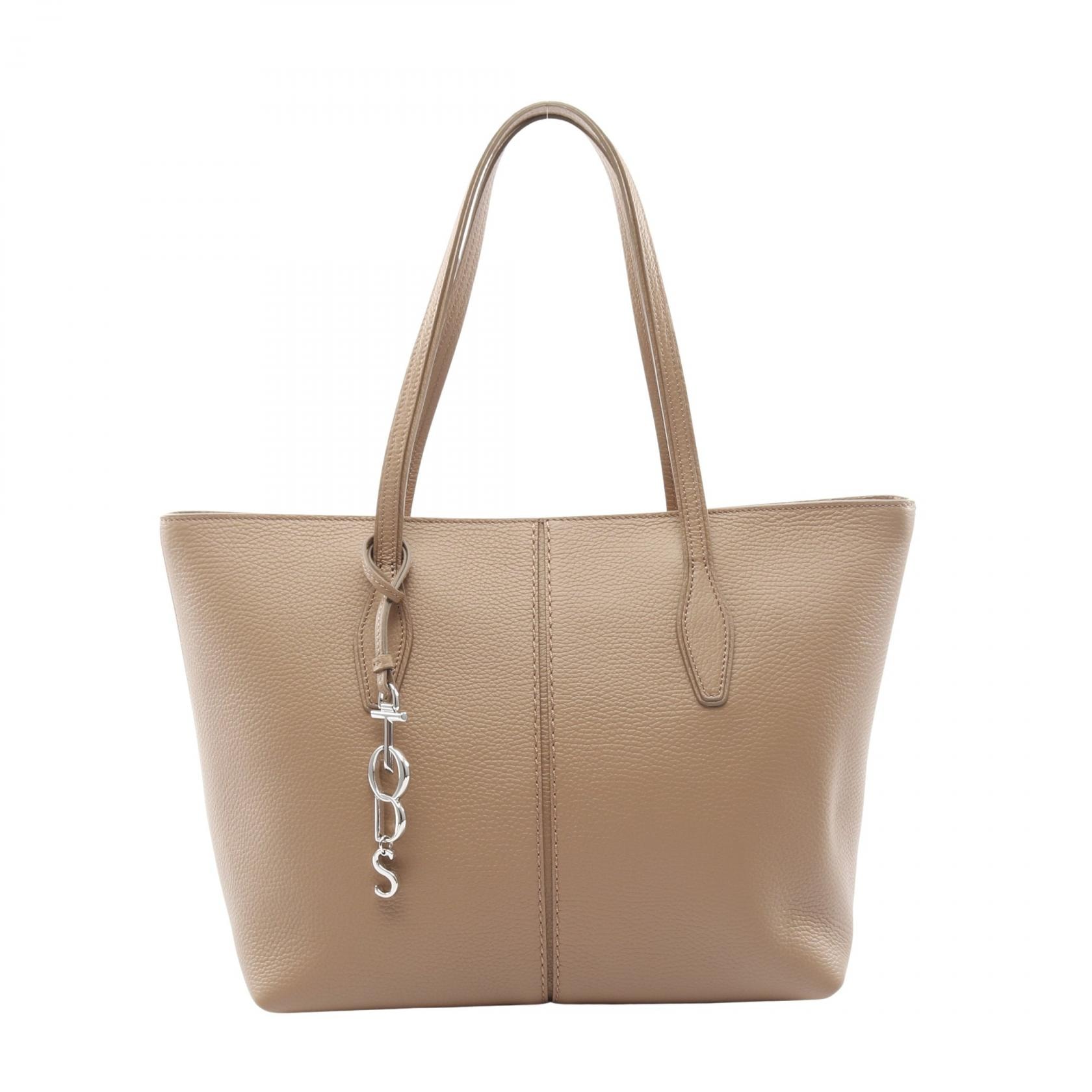 トッズ TOD'S JOY トートバッグ バッグ レザー レディース ベージュ系 【中古】
