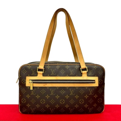 LOUIS VUITTON ルイヴィトン シテ GM モノグラム レザー PVC トートバッグ ブラウン
17496