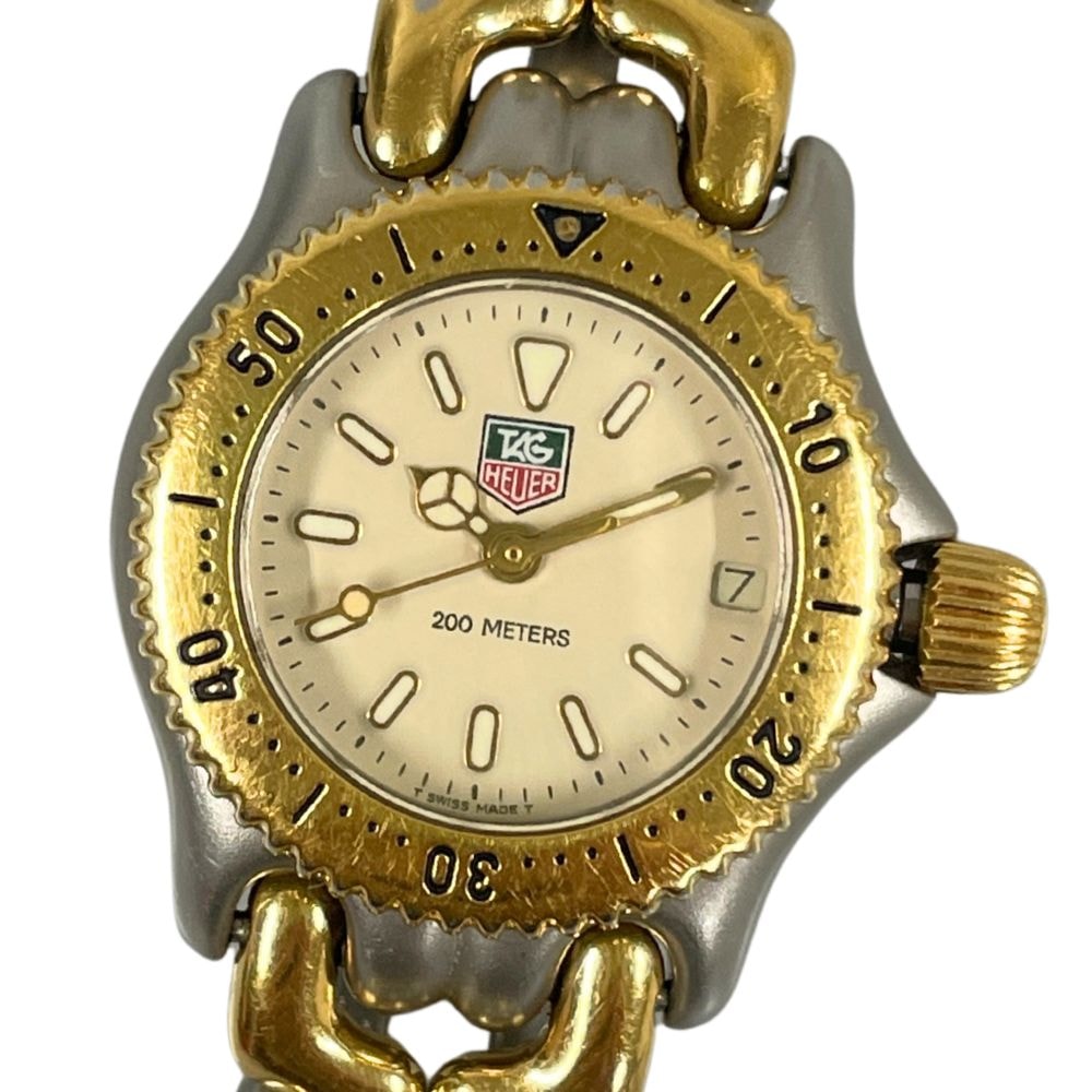 TAG HEUER タグホイヤー S95.708M セルシリーズ デイト コンビ クォーツ レディース 腕時計 C747