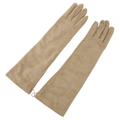 Dior ディオール 手袋 ロンググローブ FGLOVEMID #7 トープ ゴートスキン/シルク100% 新品