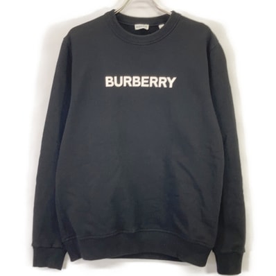 バーバリー ブラック BURLOW フロントロゴ スウェット M