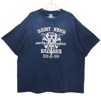 SAINT Mxxxxxx x NEIGHBORHOOD SS Tee STHD.SAINTNBHD "Navy" SM-HR8-0000-C71 / 25119SMN-CSM04S
