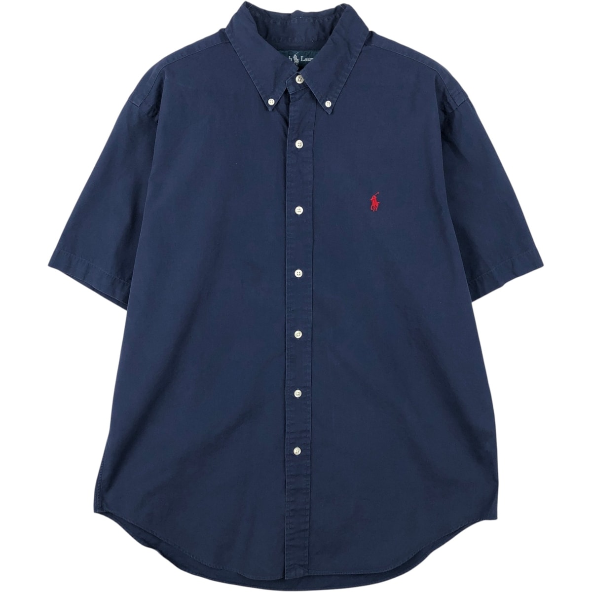 古着 ラルフローレン Ralph Lauren CLASSIC FIT クラシックフィット 半袖 ボタンダウンシャツ メンズL相当/eaa624895