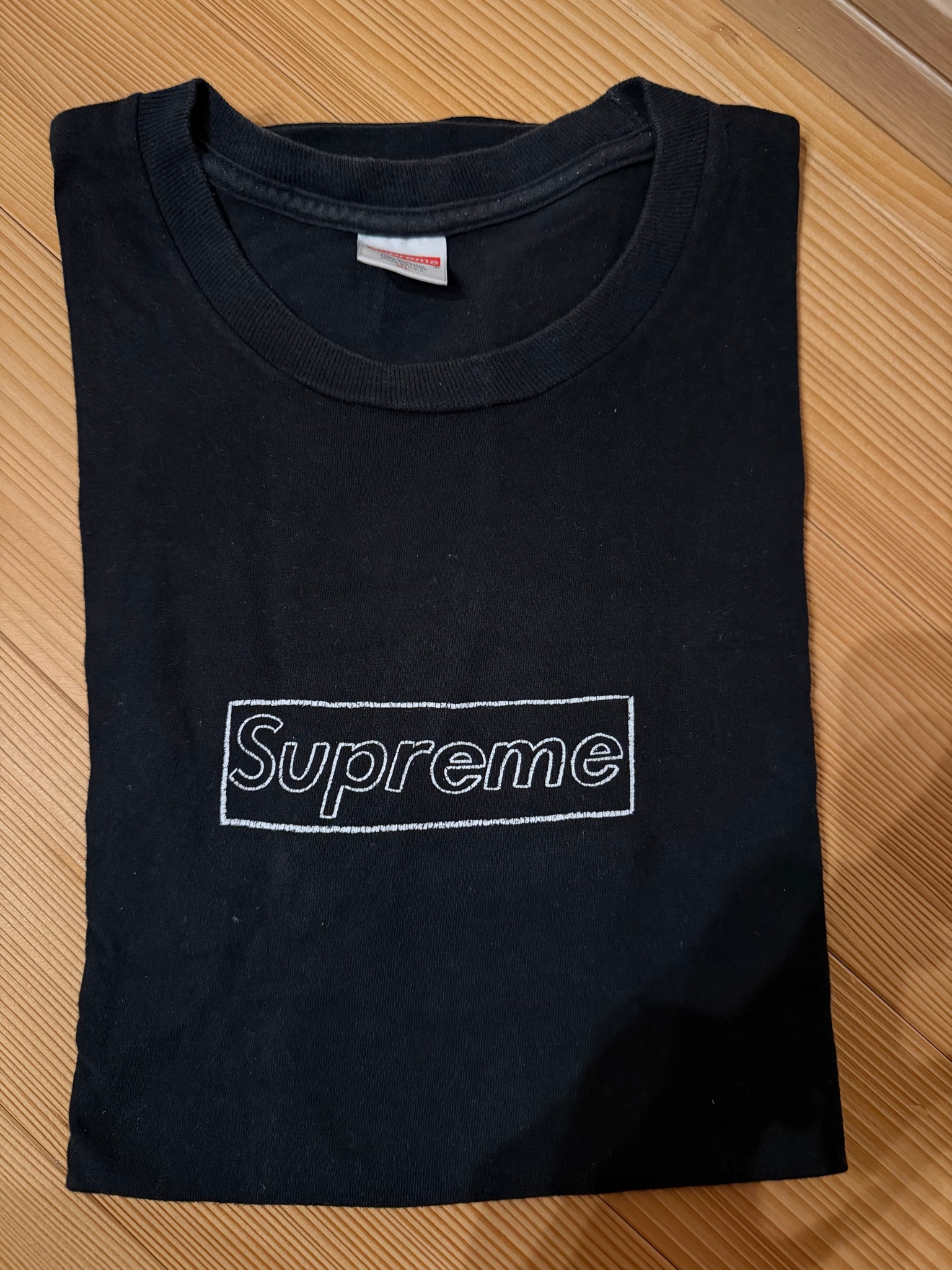 Supreme 2002 Kaws Box Logo Tee "Black"