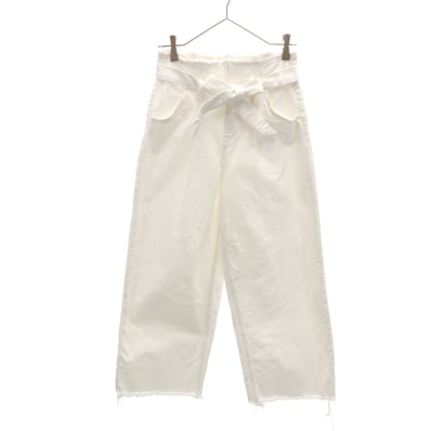 ZARA BASIC ザラベーシック ハイウエスト デニムパンツ 2 ホワイト ジーンズ