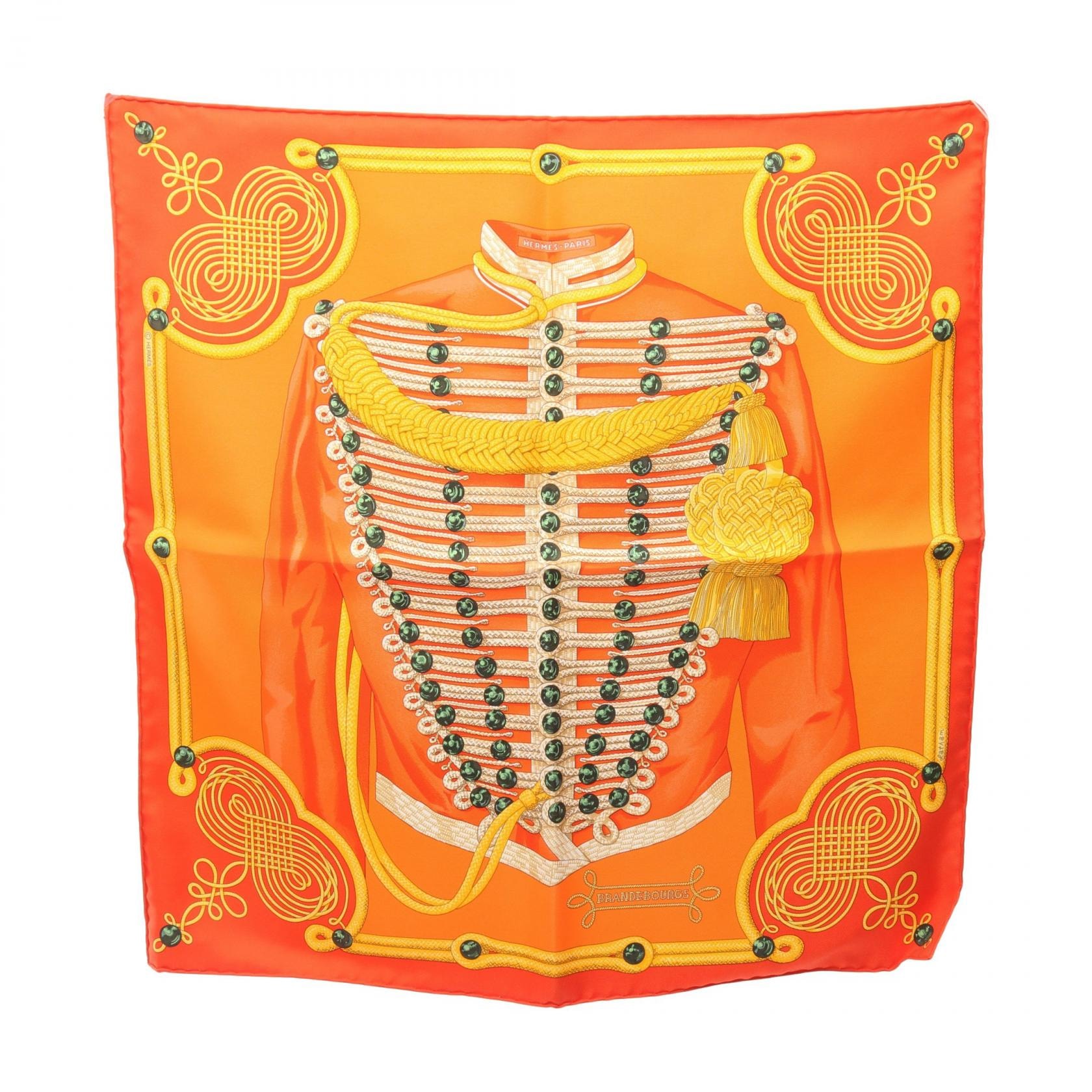 C (やや傷や汚れあり)】エルメス HERMES プチカレ カレ45 BRANDEBOURGS