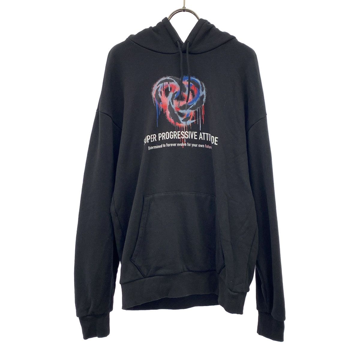 PUMA プーマ 高橋大輔 プリント ロゴ刺繍 長袖 スウェットパーカー S ブラック FUTUREシリーズ