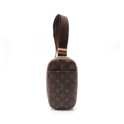 ルイ・ヴィトン LOUIS VUITTON ポシェットガンジュ ウエストバッグ ボディバッグ バッグ PVCコーティングキャンバス レザー モノグラム メンズ レディース ブラウン系 M51870 【中古】