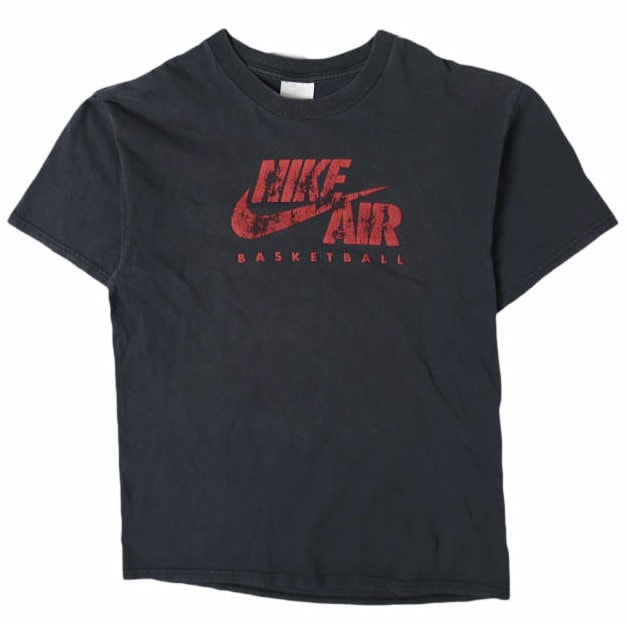 NIKE ナイキ 00s AIR BASKETBALL TEE ロゴプリントTシャツ L BLACK 半袖 オールド ヴィンテージ バスケットボール トップス g27668