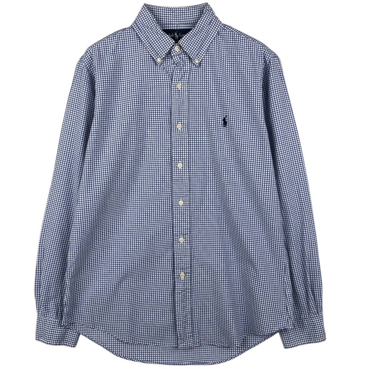 古着 ラルフローレン Ralph Lauren CUSTOM FIT 長袖 ボタンダウンチェックシャツ メンズM相当/eaa634497