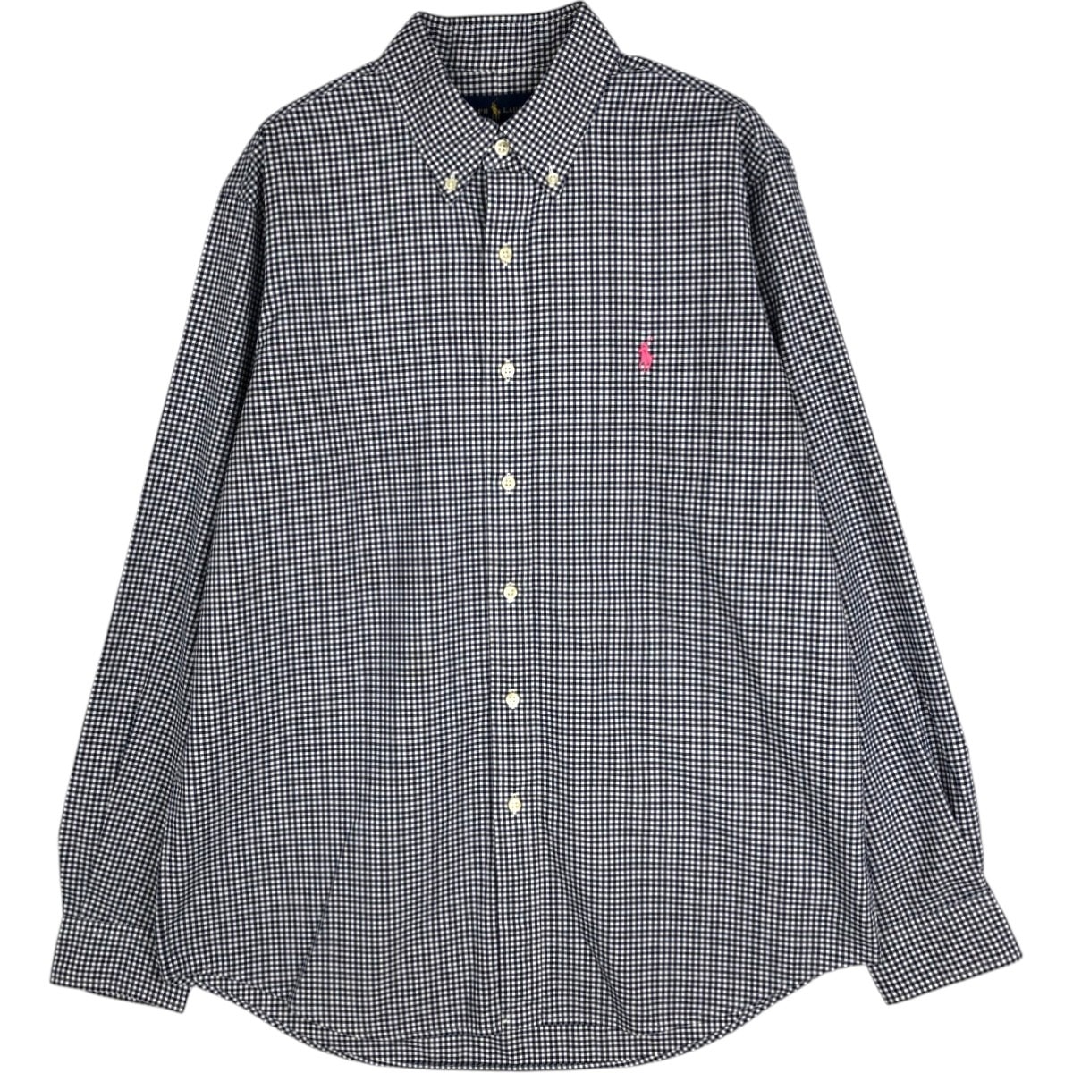 古着 00年代 ラルフローレン Ralph Lauren 長袖 ボタンダウンチェックシャツ メンズL相当 ボタンダウン/eaa676559