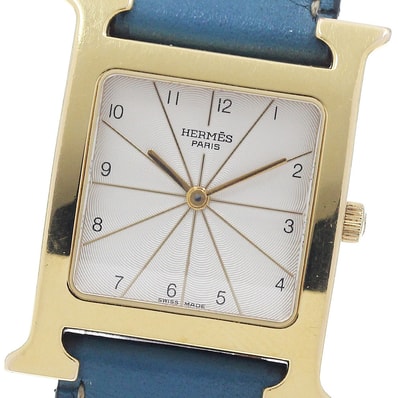 エルメス Hウォッチ HH1.501 クォーツ メンズ 【中古】