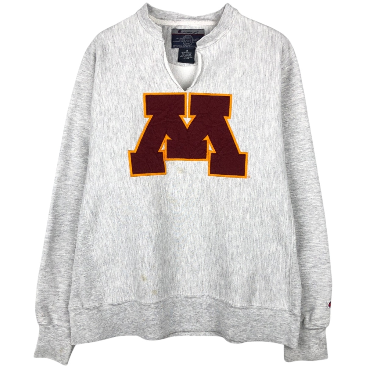 古着 00年代 チャンピオン Champion ORIGINAL REVERSE WEAVE オリジナルリバースウィーブ カットオフ カレッジスウェットシャツ トレーナー メンズM相当/eaa652196
