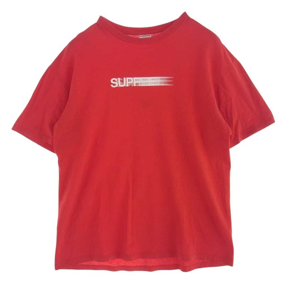 Supreme シュプリーム Tシャツ Motion Logo Tee モーション ロゴ 半袖 Tシャツ レッド系 L【中古】