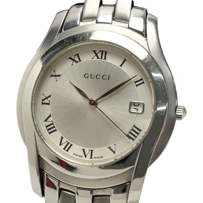 ☆☆GUCCI グッチ クォーツ アナログ ステンレス 5500M 腕時計 メンズ