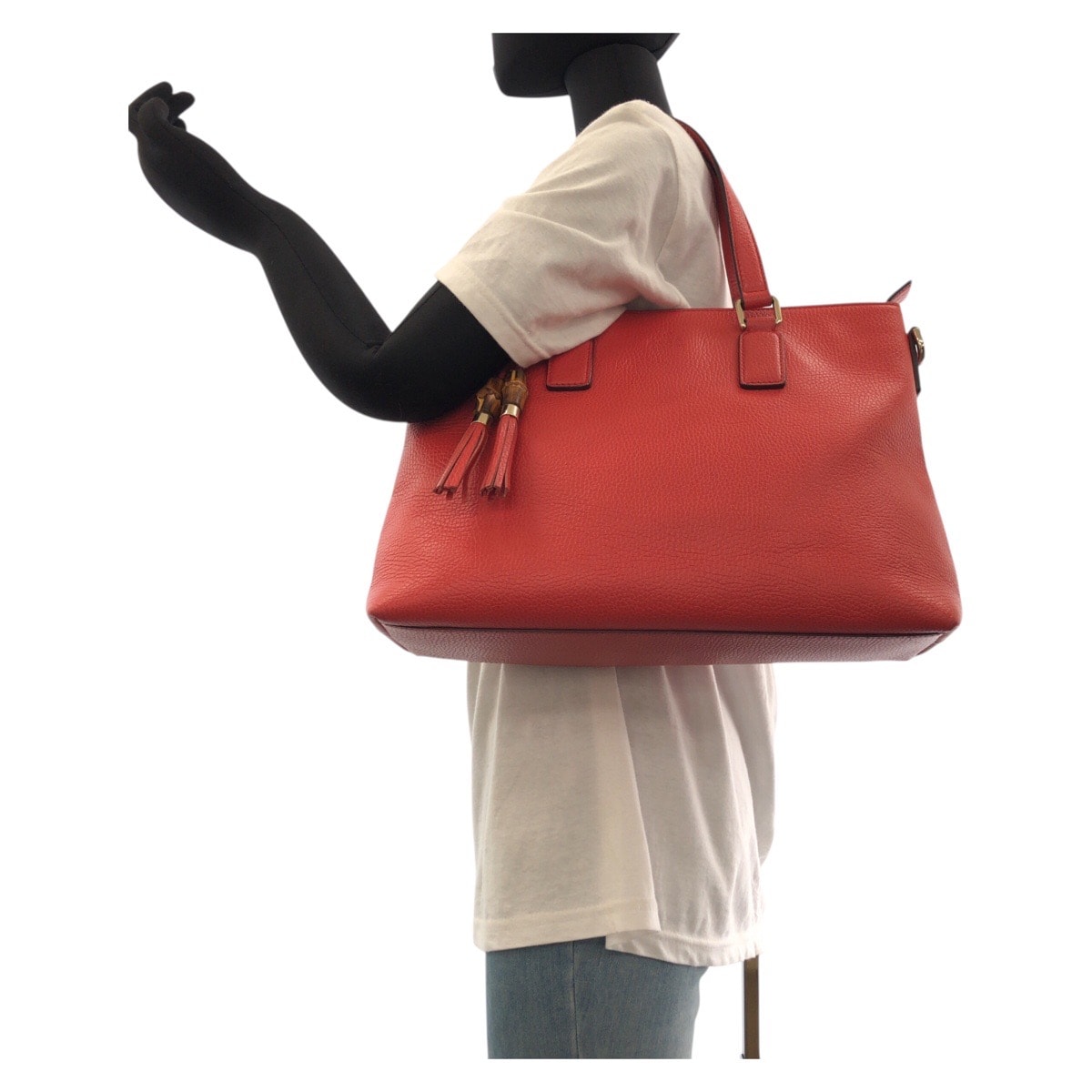 B (目立った傷や汚れなし)】美品 GUCCI グッチ バンブー タッセル