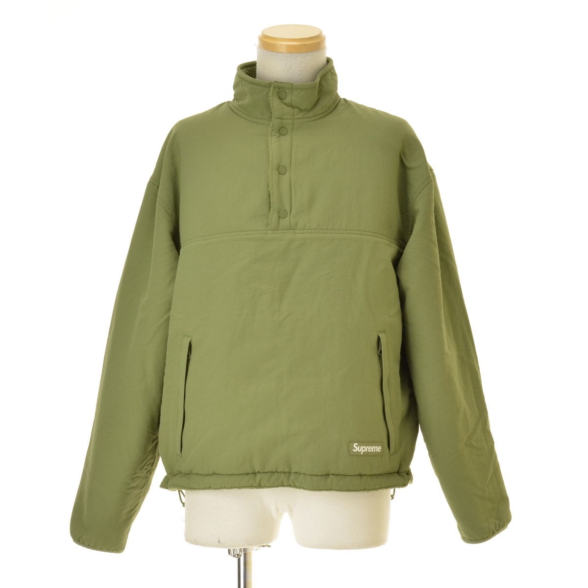 Supreme Polartec Shearling Reversible Pullover "Olive"