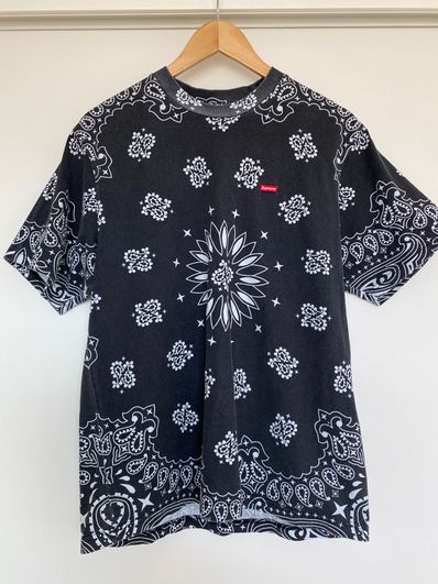 Supreme Small Box Tee "Bandana Black"(21SS)