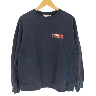 最速 SAISOKU BEP 両面刺繍 クルーネック スウェット トレーナー【1140616575987】