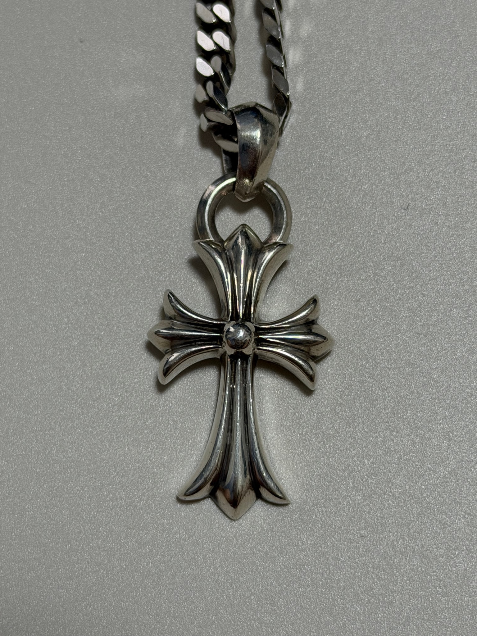Chrome Hearts CH Cross Small W Bale "Silver"