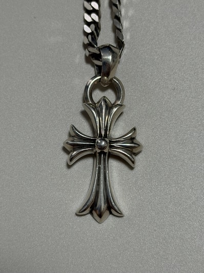 Chrome Hearts CH Cross Small W Bale "Silver"