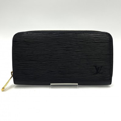 LOUIS VUITTON(ルイ・ヴィトン)エピ ジッピー・ウォレット ラウンドファスナー長財布 ブラック レザー ゴールド金具 メンズ レディース M61857【中古】