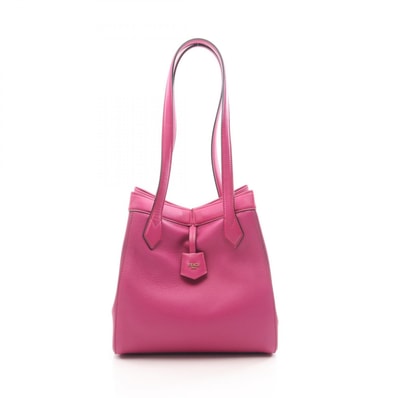 フェンディ FENDI ORIGAMI MEDIUM オリガミ ミディアム トートバッグ バッグ レザー レディース ピンク系 8BH414 【中古】