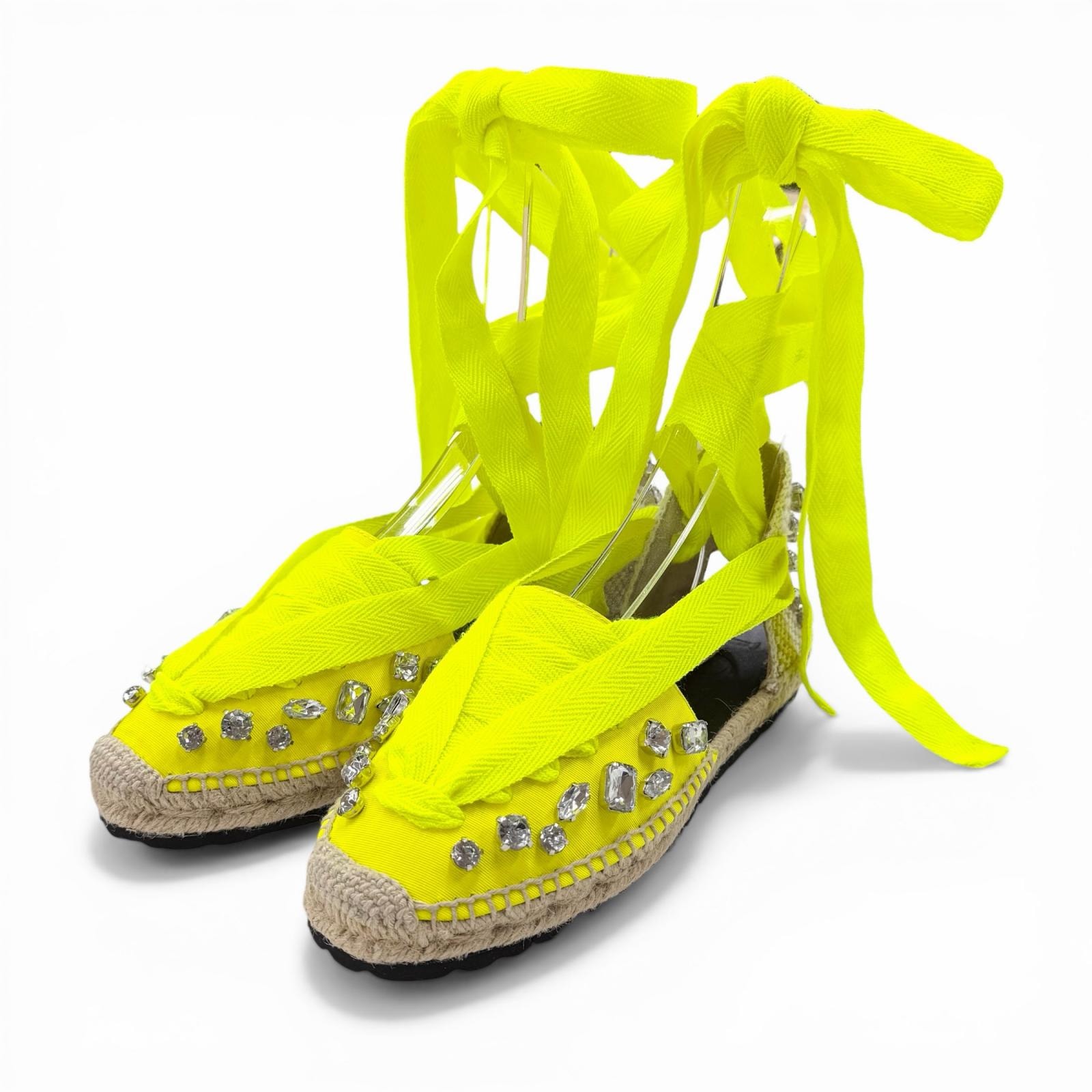 未使用品 ロエベ サンダル イエロー レディース 37