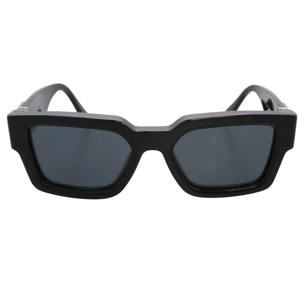 LOUIS VUITTON ルイ・ヴィトン 21SS Z1414E LV match side logo square sunglasses イタリア製 LVマッチ サイド ロゴ スクエア サングラス アイウェア ブラック系 54□20 145【中古】