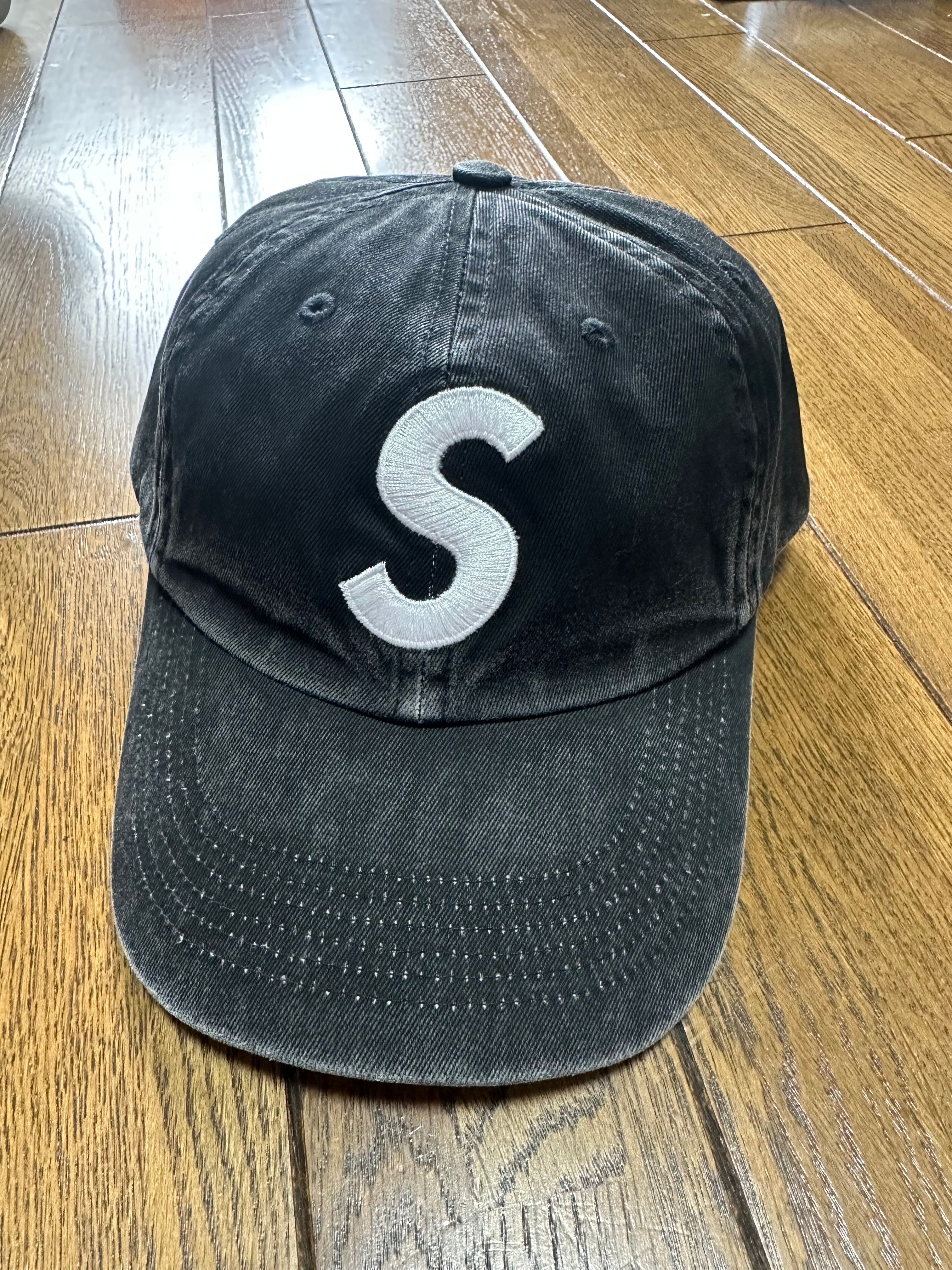 Supreme Pigment Coated S Logo 6-Panel "Black"