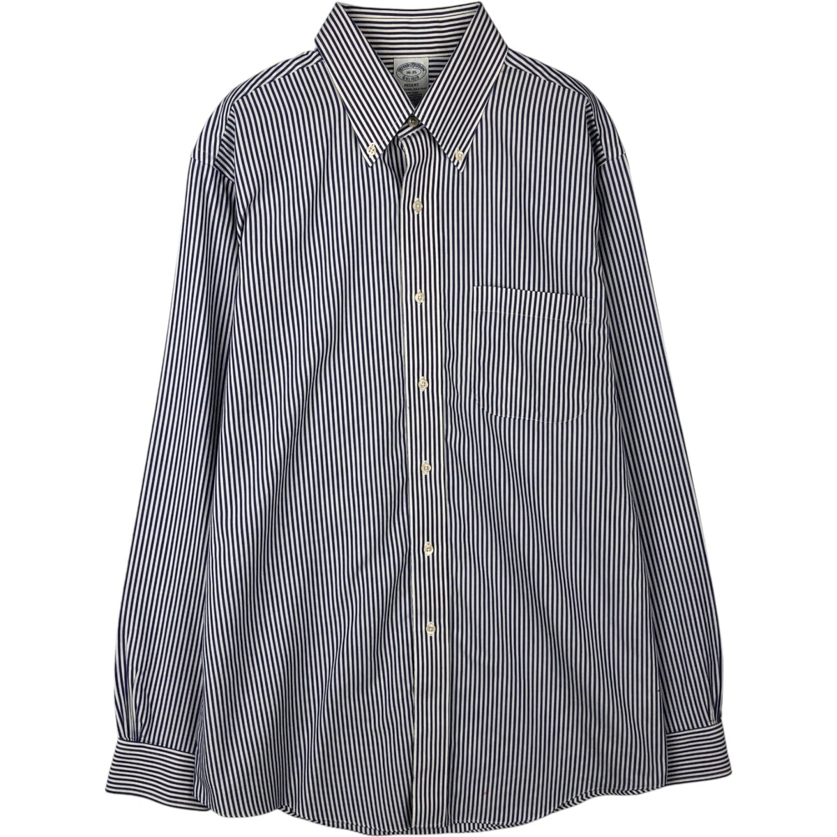 古着 ブルックスブラザーズ Brooks Brothers Est.1818 REGENT 長袖 ボタンダウンストライプシャツ メンズL相当/eaa646574
