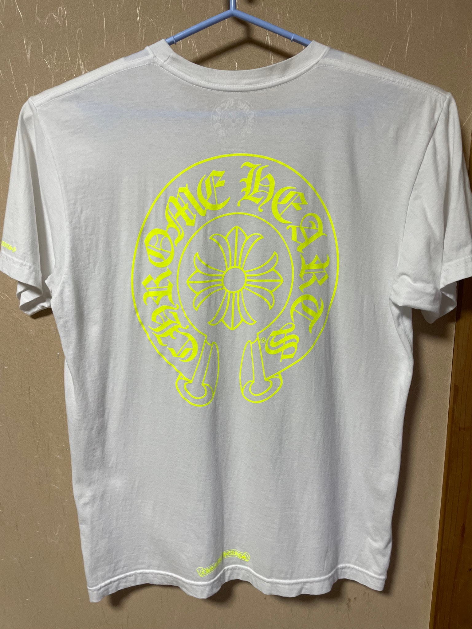 Chrome Hearts Neon Yellow Horseshoe S/S T-Shirt "White"