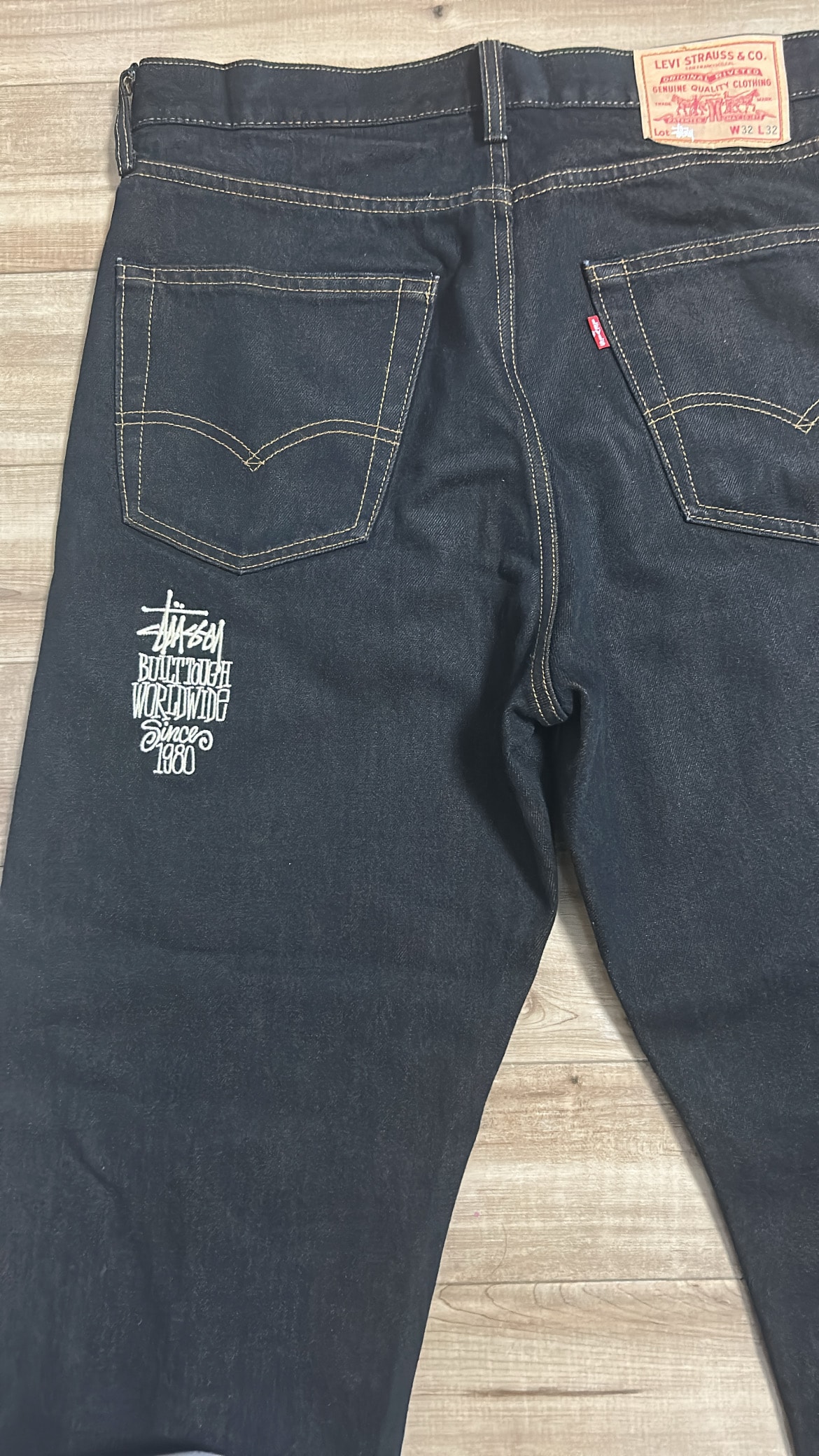 Stussy x LEVI'S Crispy Rinse Jean "Black/Brown"