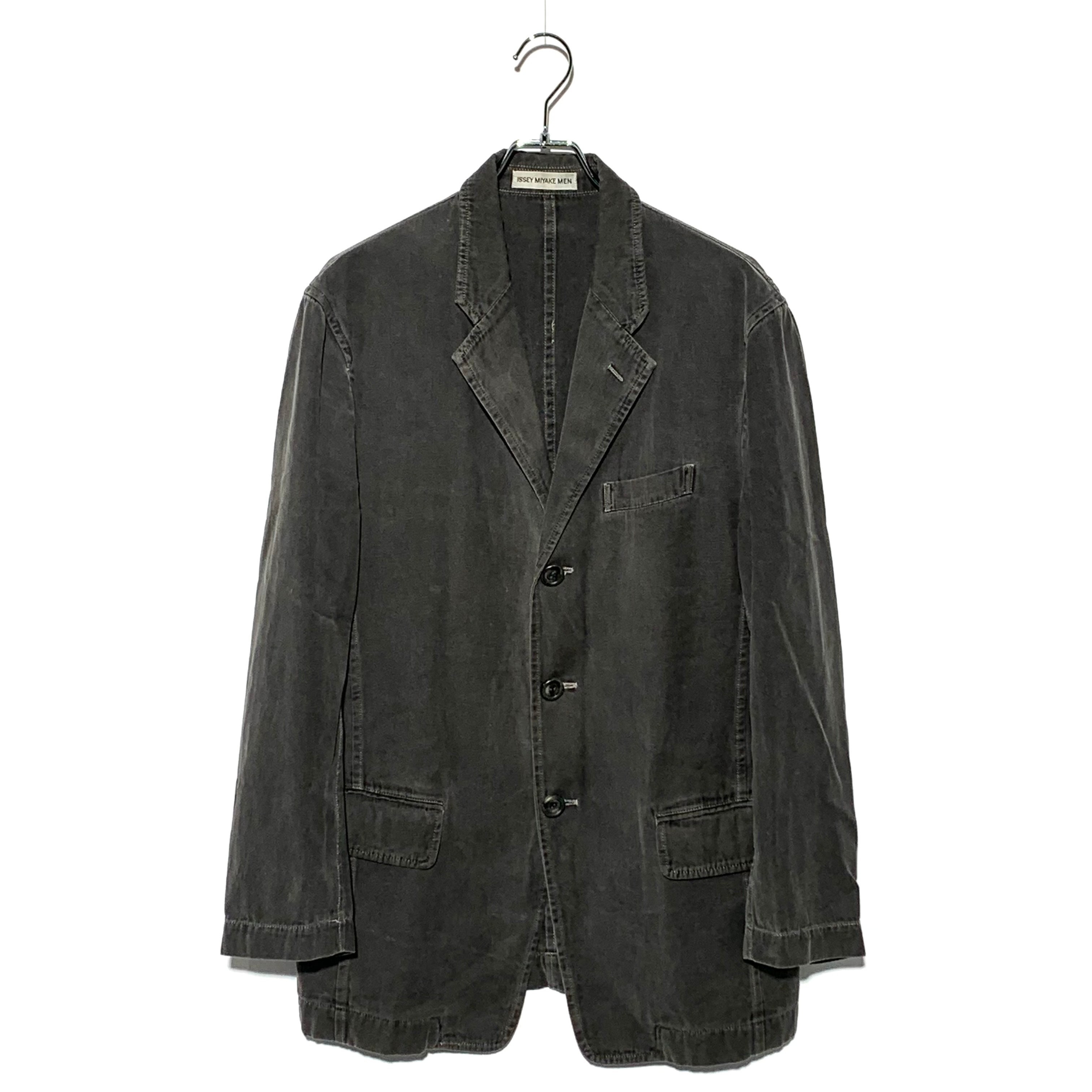 ISSEY MIYAKE MEN cotton tailored jacket 00S Silver Label  gray